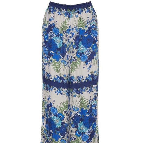 NWT Cara Cara Samantha Pants Evening Blue Bombay Size Medium (Retail: $525) - Picture 1 of 6